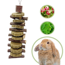 Suspension Drying Apple Branches Grinding Tooth String Grinding Tooth Stick Zero Food Clover Grass Cake Pet Rabbit Guinea Pig Dragon Cat Toy