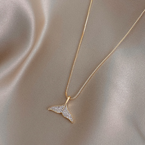 Ole Shop Pick Up Missed Ottles Withdrawal Clear Cabin Outlets for female accessories inlaid with fish tail necklace 18K3