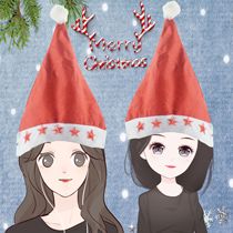 Christmas Shining Pentagram Hat Adult Santa Cap Head Accessories Hair Hoop Diy Nursery Small Gift