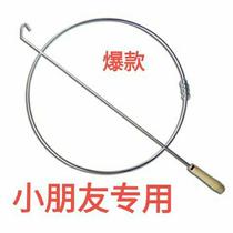 Solid stainless steel iron rolling ring push iron ring nostalgic 80 after toy childrens ring iron ring push iron ring primary school students