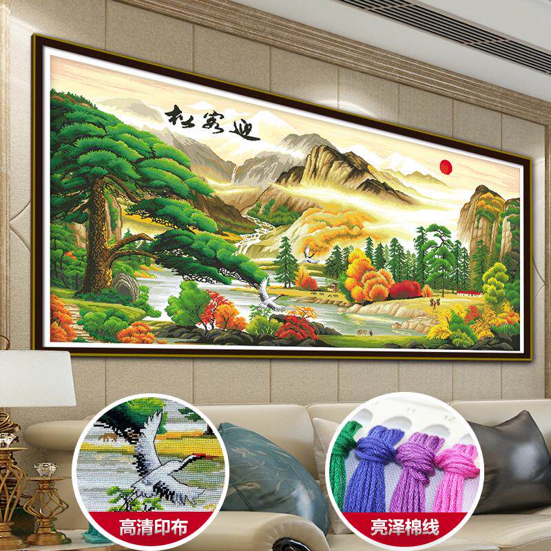 迎客松十字绣图-迎客松十字绣图促销价格、迎客松十字绣图品牌- 淘宝