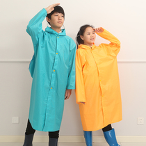 Large size children raincoat with schoolbag position big brim child student raincoat male and female child thick child poncho baby