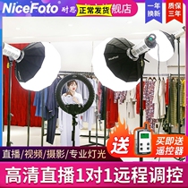 nicefoto thought 200W Photographic lamp LED-2000B Tonic Light Lamp Straight Inter video recording Changliang lamp portrait Stillness Photo Shoot Light Lamp Clothing Gourmet Video Lamp Spotlight