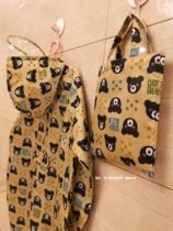 Japanese cartoon light and quick-drying male and female primary school raincoat kindergarten baby waterproof split long zipper poncho