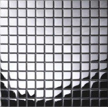 Self-adhesive glass mirror mosaic silver metal stainless steel modern minimalist TV background wall tile wall