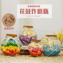 Creative Lucky Stars Drift Bottle Empty Bottle Light Handmade Diy Folded Paper Strips of a wish bottle pentagram wood stopper 520