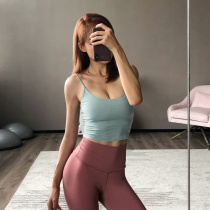  Morningsuper tight Bottoming top All-match vest women with chest pads summer sling outer wear beautiful back inner wear