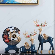 Creative deer ornaments home accessories modern living room porch TV cabinet wine cabinet decoration housewarming wedding gift