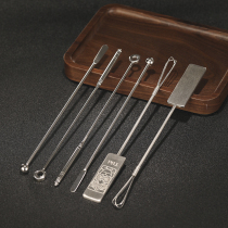 Boat Paddle Ramming Bar Restaurant stainless steel stirring bar Wine Bar long Drone Whipped Stick Cocktail stirring spoon Decorative Stick