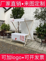 Wooden activity scaffolding mobile carport stalls market stall fabric outdoor snack stall car