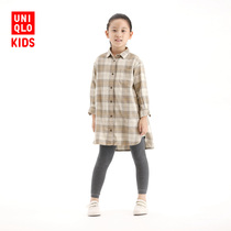Uniqlo (warm underwear warm clothes) childrens clothing girls HEATTECH EXW suede leggings 429261