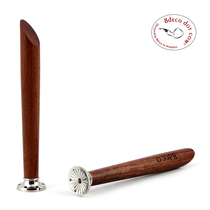 2 pieces of 8deco cool coffee rosewood pipe pressure rod solid wood smoking tool tool pressure smoke anti-flame grinding type
