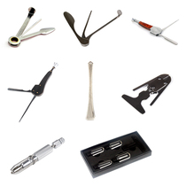 A variety of pipe accessories tools Metal three-use smoke knife through needle carbon repair pressure rod cleaning tools in addition to carbon maintenance