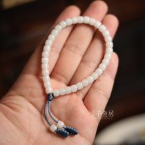 Ziyuju natural primary color Bodhi root 6*5mm straight cut barrel beads small size mini seed bracelet couple bracelet