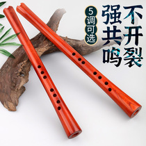 Xuanhe Nan Xiao Performance grade professional Dong Xiao Safflower pear wood beginner A C G F down B tone National instrument short Xiao