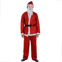 Christmas Costume Red Old Man Clothes Dress Up Performance Event Supplies Clothing Santa Claus Costume Adult Male