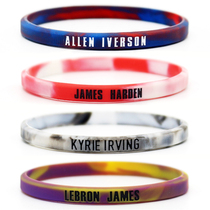 Basketball Bracelet Details Kobe James Curry Iverson Harden Couple Student Sports Silicone wristband