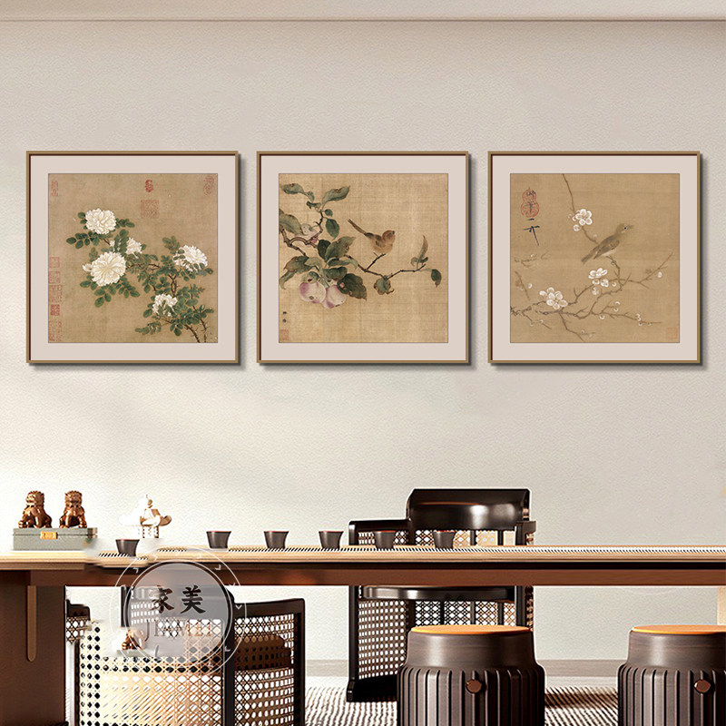 宋徽宗 琴园 中国画 掛け軸 水墨画 和室 玄関 茶室 壁掛け 美術品