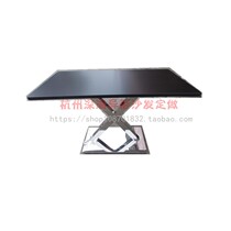 Industrial Air-cooled Rolled Plate Iron Art Stainless Steel Fashion Themed Restaurant Hotel Bass Grilled Fish Shop Table Customize