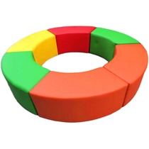 Round ring creative personality shoe store clothing store early education school kindergarten front desk waiting combination sofa stool