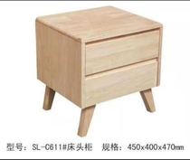 Nordic full solid wood bedroom bedside table Modern simple small apartment single apartment Japanese-style creative bedside table customization
