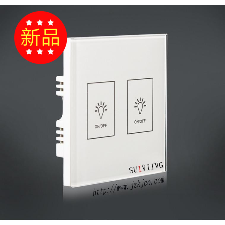 Remote Touch Switch Intelligent Home Tempered Glass 86 Zero Fire Wire Single Fire Wire 315 433