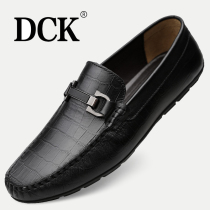 DCK Flagship Store Men's Shoes Spring 2022 New Leather Bean Shoes Lazy Men's Casual Shoes