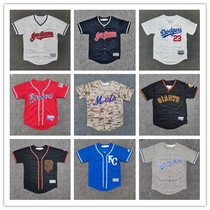American mens and womens short-sleeved childrens baseball uniform cardigan T-shirt jacket loose version hip-hop hip-hop Hip Hip Hop tide