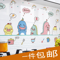 Yushui Kitchen Sticker Waterproof Oil-resistant Fire-resistant High Temperature Table Wallpaper