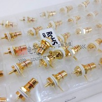  RCA Lotus seat connector seat RCA socket for hi-fi audio power amplifier input-100%copper pure copper gold-plated