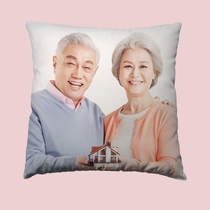 Photo pillow customization to customize square long pillow double-sided real-life sofa car cushion DIY pillow