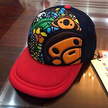 Tide brand childrens hat bape childrens sun hat baby spring and autumn sun hat boys and girls cartoon baseball cap sunscreen parent-child