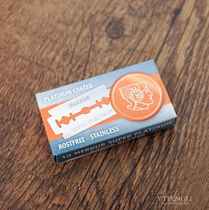 German Merkur ultra-Platinum stainless steel double-edged razor blades 10-piece box