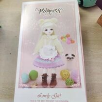 A box of 6 Barbie dolls