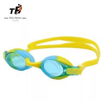  Spot new brand three-point kid goggles waterproof anti-fog anti-ultraviolet silicone large frame swimming AF-3700