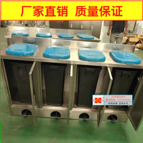 Hospital Disposal Room 304 Stainless Steel Cabinet Classified Garbage Bin Duck Cabinet Ward Sewage Disposal Desk