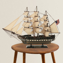 United States Constitution Number of solid wood Sailing models Mediterranean Style One plain sailing for the sea Home Decorative Crafts