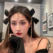 Bow headdress Korean style hairpin side high sense 2021 new fashion hair card female 2020 net red edge clip