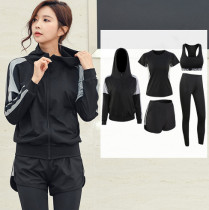 Yoga Sports Suit Women Online Red Fashion Casual New Gym Five Pieces Running Loose Display Slim Speed Dry Clothes