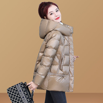 Small down cotton jacket womens winter 2021 new winter thick warm cotton padded jacket explosive casual hooded cotton jacket
