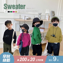  ivan childrens clothing 2021 new childrens loose knitwear mens treasure sweater boys wear warm tops tide