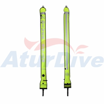 AturDive SMB150 * 15cm nylon elephant pull diving buoy secondary head inflatable 2019 new fluorescent yellow