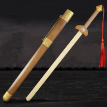 Wood sword childrens sword martial arts training Chinese wooden simulation ancient wind sword boy wood sword toy Green Dragon Sword