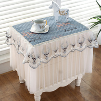 Bedside cabinet cover cloth washing machine cover cloth microwave oven dust cover refrigerator dust cloth cover towel coffee table tablecloth