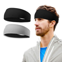 Sports equipment Fitness exercise head with scarf Yoga riding hair band running sweat guide solid hair band can be customized