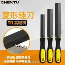Diamond file cutting saw file saw file trimming saw knife sharpening stone handle triangle file flat file hardware two-color