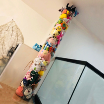 Upgraded doll storage barrel transparent tube cylindrical PVC plush toy doll storage artifact