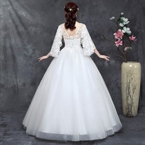 Large size wedding dress 200 Jin plus fat increase 2020 bride super simple fat fat big show thin waist plump