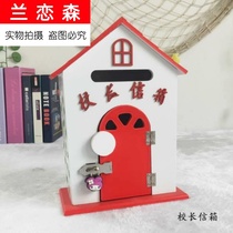 Pastoral home Wall hanging wall school wrought iron proposal Letter newspaper villa Stainless steel household express cabinet mailbox customization