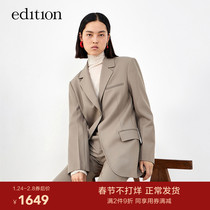 edition suit jacket women winter new wool worsted waist suit formal female gentleman suit